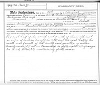 1884-08-22 Warranty Deed from Marx and Johanna Buhman to Martin McKeough - page 1