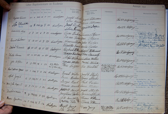 Seven Dolors Baptism Records, page 9