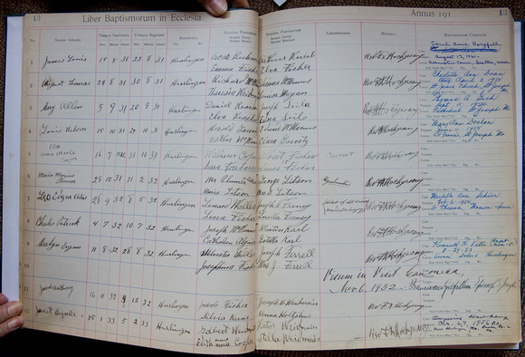 Seven Dolors Baptism Records, page 13