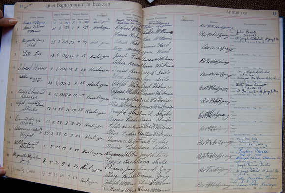 Seven Dolors Baptism Records, page 11