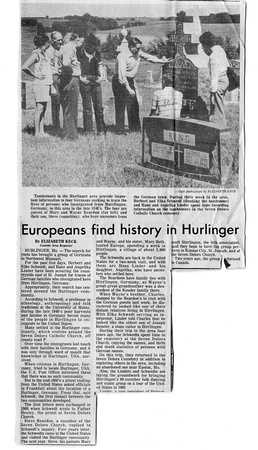 Hurlingen European Ancestor news story