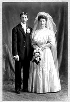 1908-04-29 Oscar and Emma Buhman wedding photo