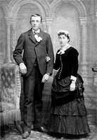 1884-02-26 Wedding photo of Samuel Johann and Bridget McKeough.
