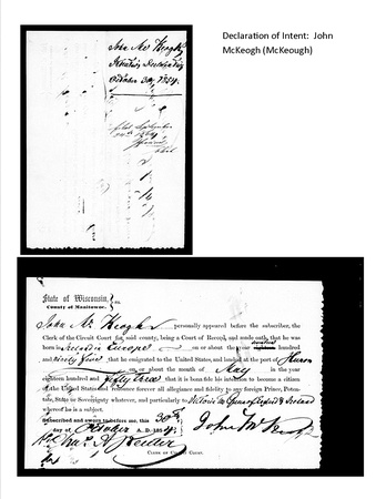 1854-10-30 Declaration of Intent - John McKeough 2