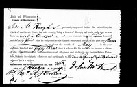 1854-10-30 Declaration of Intent John McKeough_Manitowoc County, WI detail 2