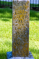 1895-07-22 William J. Vaeth, s. of John Joseph Vaeth, Valle Springs Cemetery - cropped