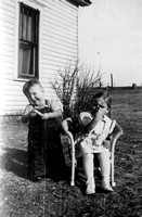 1940 ? Charles and sister Doris Fisher at Gus Fisher’s home place