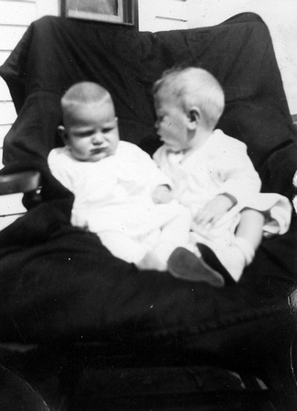 Possibly twin brothers of Julia (Moyer) Fisher.  Harry & Morris Moyer