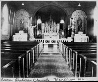 Seven Dolors Church, interior